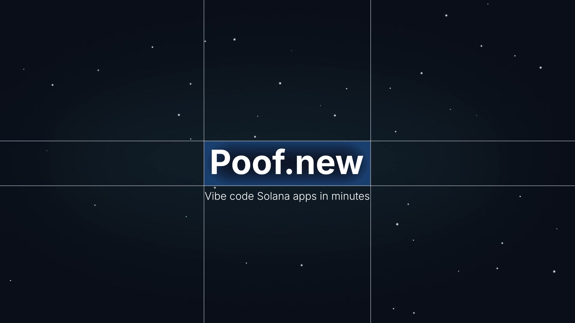 Poof — Build in Minutes